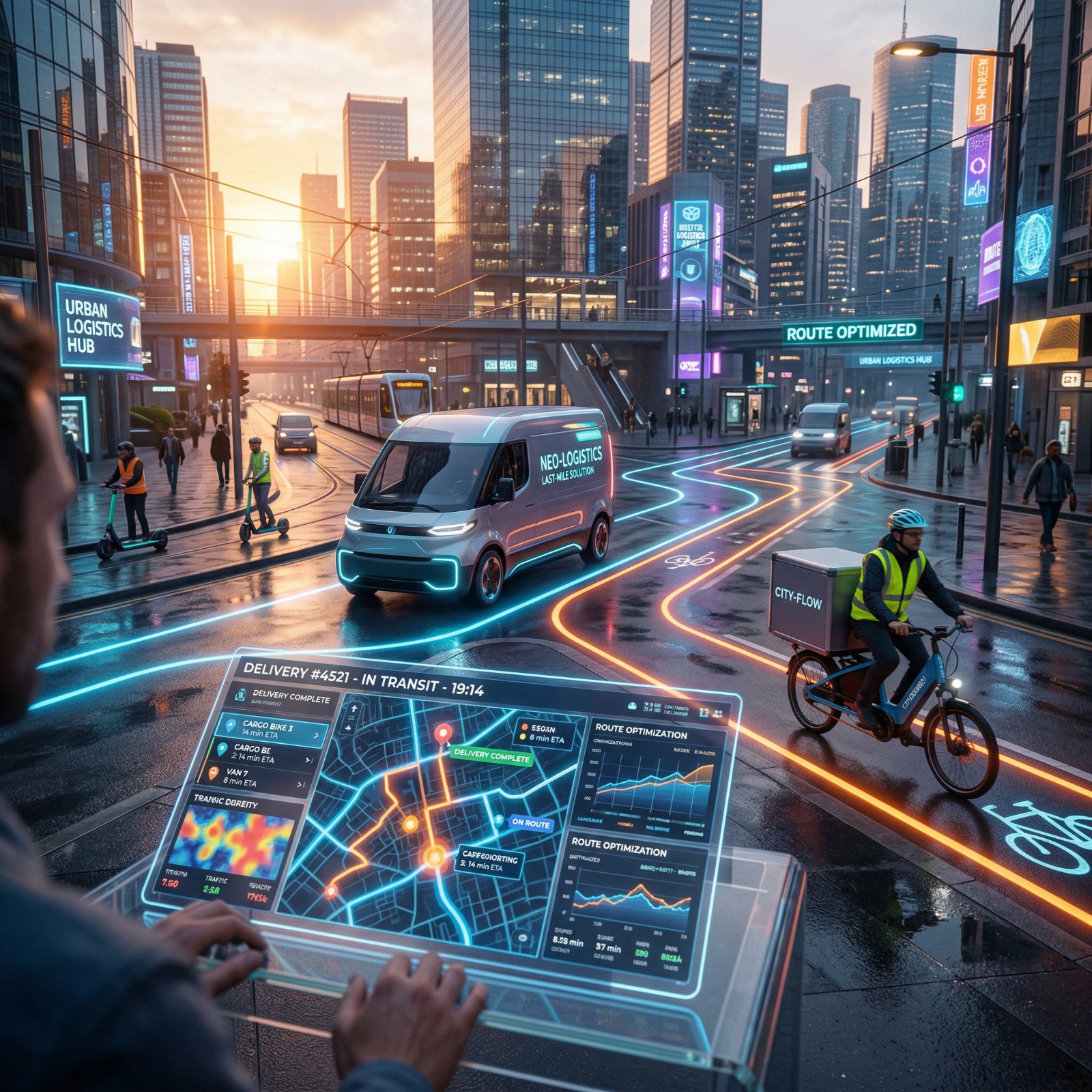 تحسين المسارات في التوصيل الأخير